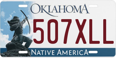 OK license plate 507XLL