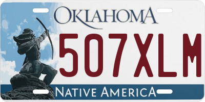 OK license plate 507XLM