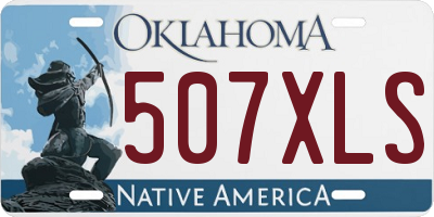 OK license plate 507XLS