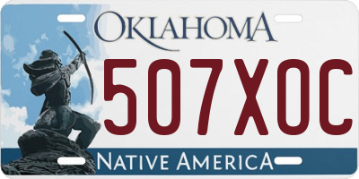 OK license plate 507XOC