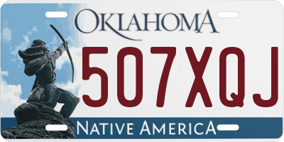 OK license plate 507XQJ