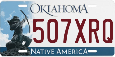 OK license plate 507XRQ