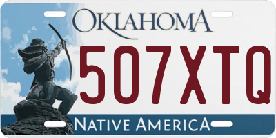 OK license plate 507XTQ