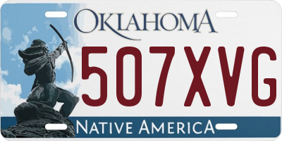 OK license plate 507XVG