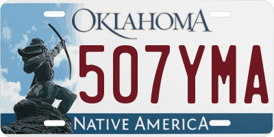 OK license plate 507YMA