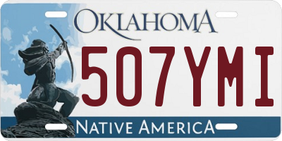 OK license plate 507YMI