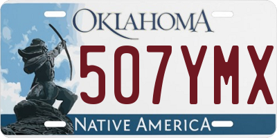 OK license plate 507YMX