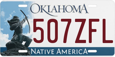 OK license plate 507ZFL