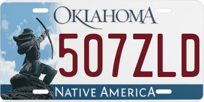 OK license plate 507ZLD