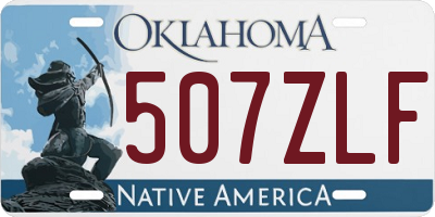 OK license plate 507ZLF
