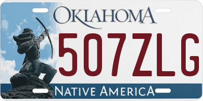 OK license plate 507ZLG
