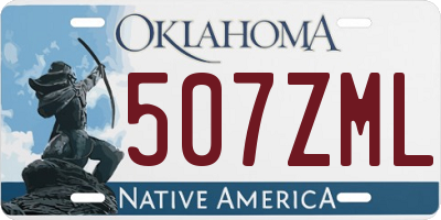 OK license plate 507ZML