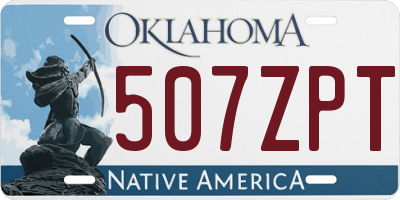 OK license plate 507ZPT