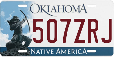 OK license plate 507ZRJ