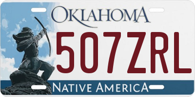 OK license plate 507ZRL