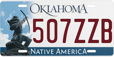 OK license plate 507ZZB