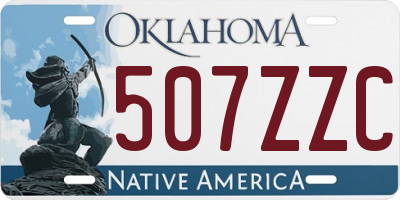 OK license plate 507ZZC