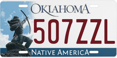 OK license plate 507ZZL
