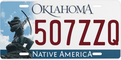 OK license plate 507ZZQ