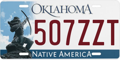 OK license plate 507ZZT