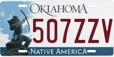 OK license plate 507ZZV