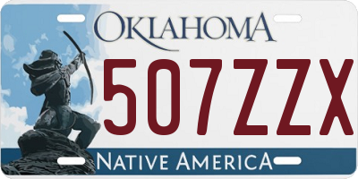 OK license plate 507ZZX