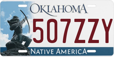 OK license plate 507ZZY