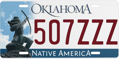 OK license plate 507ZZZ