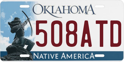 OK license plate 508ATD