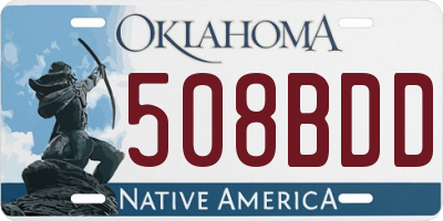 OK license plate 508BDD