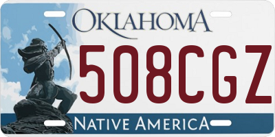 OK license plate 508CGZ