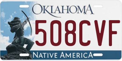 OK license plate 508CVF
