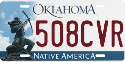 OK license plate 508CVR