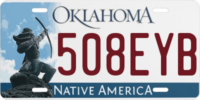 OK license plate 508EYB