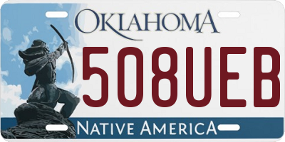 OK license plate 508UEB