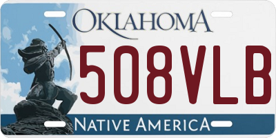OK license plate 508VLB