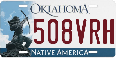 OK license plate 508VRH