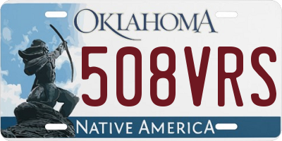 OK license plate 508VRS