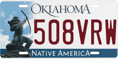 OK license plate 508VRW