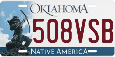 OK license plate 508VSB