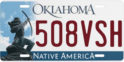 OK license plate 508VSH