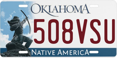OK license plate 508VSU
