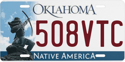 OK license plate 508VTC