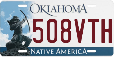 OK license plate 508VTH