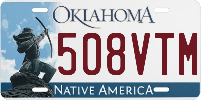 OK license plate 508VTM