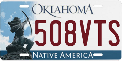 OK license plate 508VTS