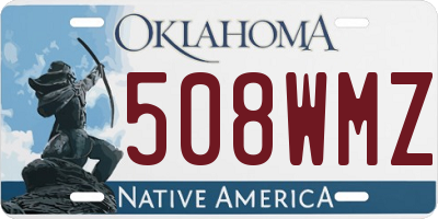 OK license plate 508WMZ