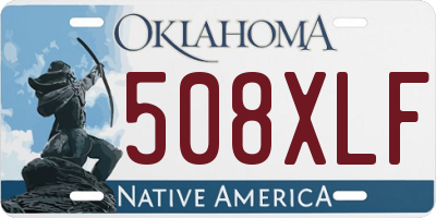 OK license plate 508XLF