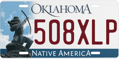 OK license plate 508XLP