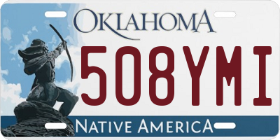OK license plate 508YMI